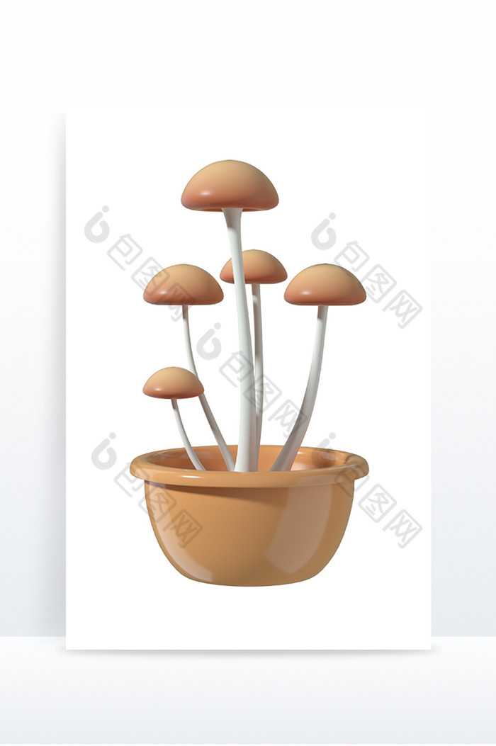 蘑菇植物创意植物元素室内盆栽阳台绿植图片图片