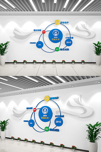企业历程企业时间轴企业标语文化墙图片