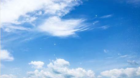 天空唯美粒子青春文字片头pr模板