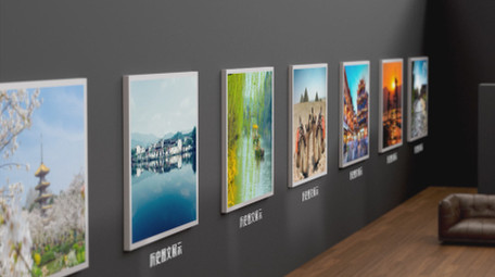 历史图文三维空间展示AE模板