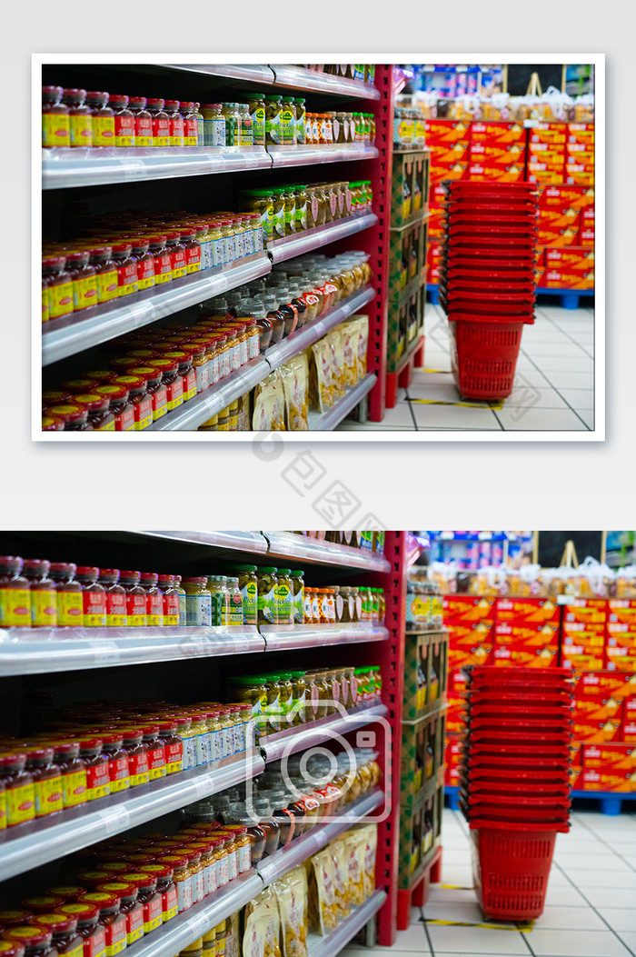 超市选购场景货架购物框图片图片