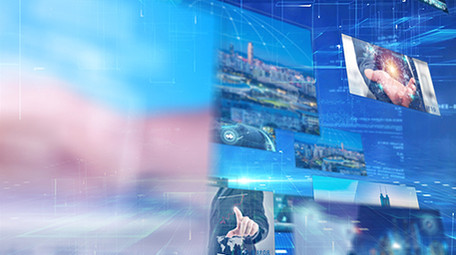 智能科技大气图文E3D质感片头