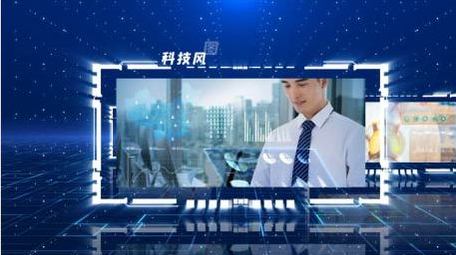 粒子科技风商务图文相册展示宣传AE模板