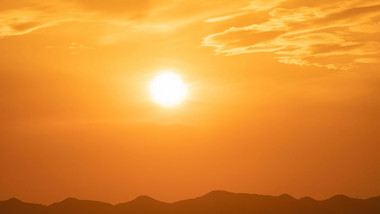 自然唯美<strong>日落</strong>黄昏时分天空变化4k延时