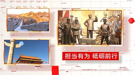 大气党政图文照片墙展示AE模板