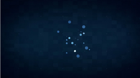 蜂窝状图形动画演示医学科技片头AE模板