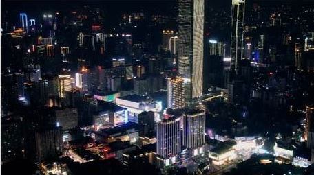 城市夜景航拍长沙热门城市夜景航拍视频