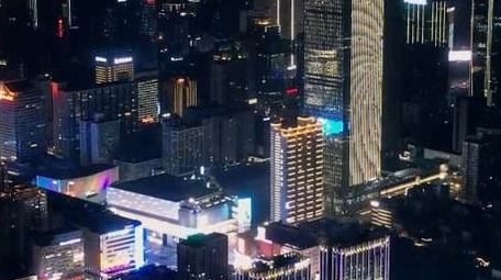 城市夜景航拍长沙热门城市夜景航拍视频