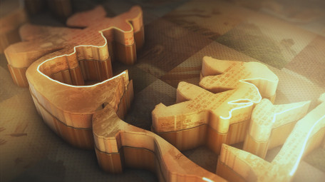 震撼E3D铭记历史图文标题展示AE模板