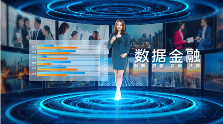 大气科技图文数据图表展示片头AE模板