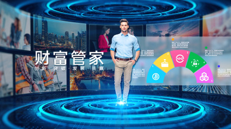 大气科技图文数据图表展示片头AE模板