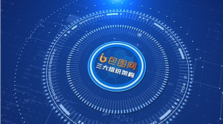 粒子科技分类组织架构AE模板