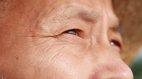 农业农民老人眼睛眼神视频素材