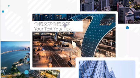 简洁商务科技图文展示幻灯片PR模板4K