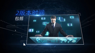 科技互联网大气企业商务图文宣传片AE模板