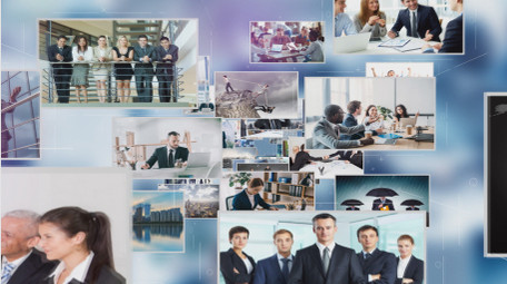 科技<strong>图文</strong>循环多图展示AE模板