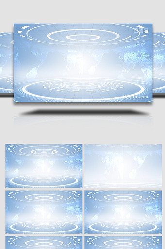 明亮企业粒子科技背景视频AE模板图片