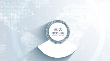 明亮企业科技图文信息分类PR模板