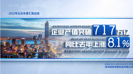 简洁科技商务企业数据展示AE模板