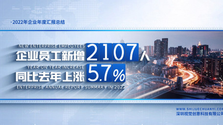 简洁科技商务企业数据展示AE模板