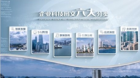 明亮企业科技图文4K分类展示AE模板