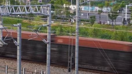 火车运动过程中实拍4K素材