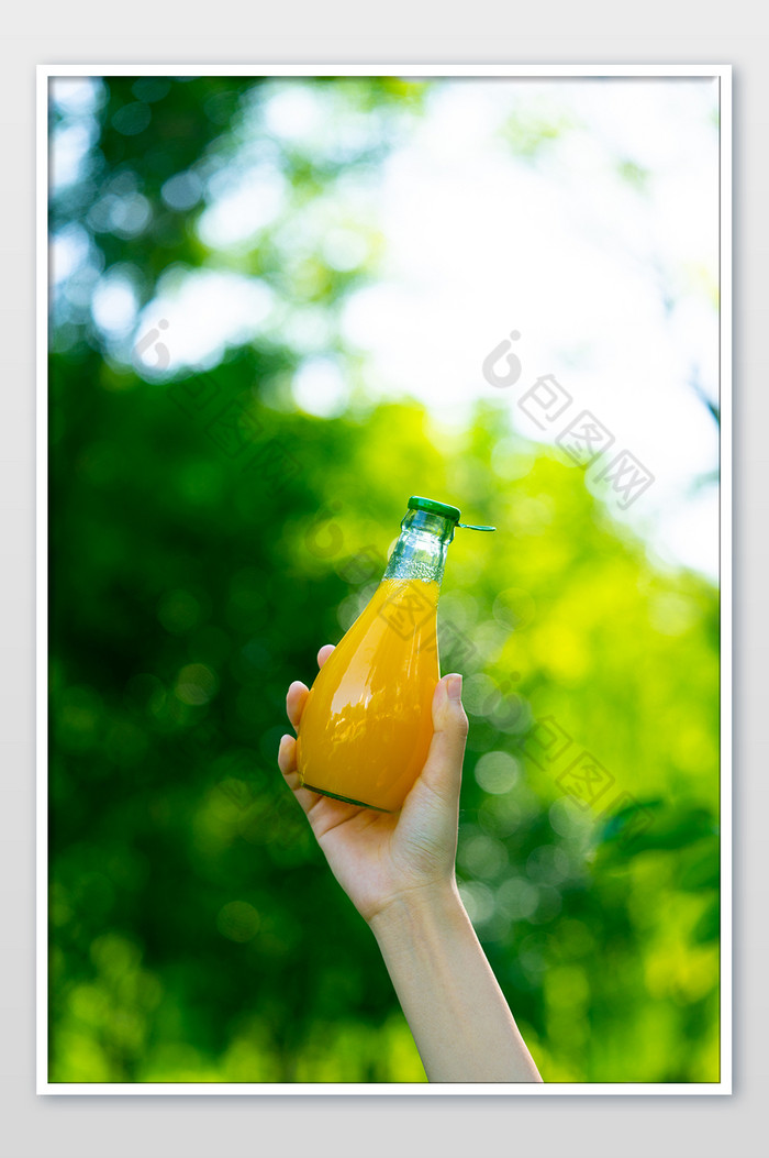 饮品饮料汽水树木绿植夏日小清新背景图片图片