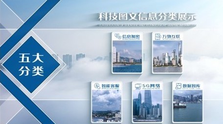 简洁科技图文信息4K分类AE模板