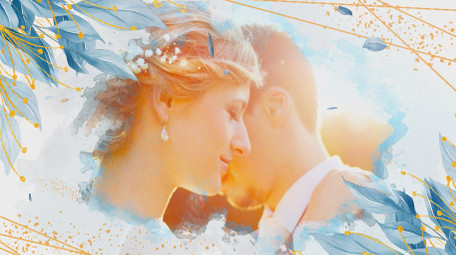 婚礼水墨图文AE模板