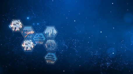 大气的科技图文方块展示ae模板