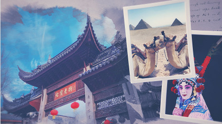 历史水墨图文AE模板