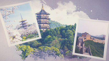 历史水墨图文AE模板