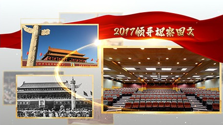 领导视察照片图文展示AE模板