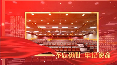 大气党政金字图文照片展示A模板