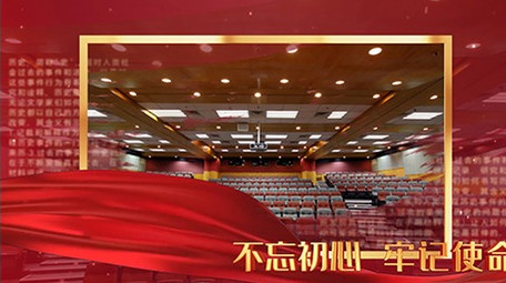 大气党政金字图文照片展示A模板