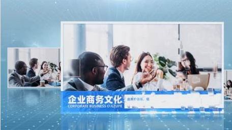 商务科技粒子图文宣传AE模板