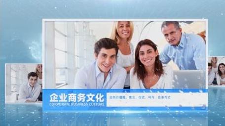 商务科技粒子图文宣传AE模板