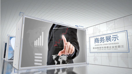 简洁大气时间顺序商务科技图文展示AE模板