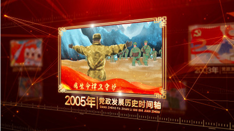 震撼大气党政历史发展时间轴AE模板