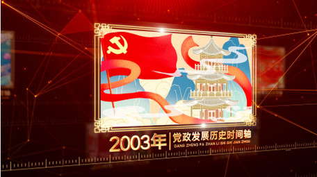 震撼大气党政历史发展时间轴AE模板