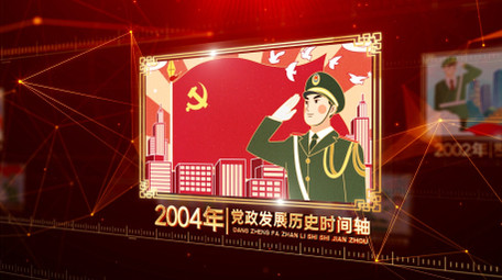 震撼大气党政历史发展时间轴AE模板