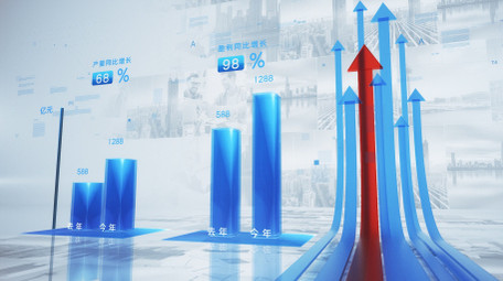 企业箭头数据信息标题AE模板