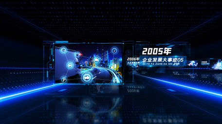 大气商务科技企业时间轴AE模板