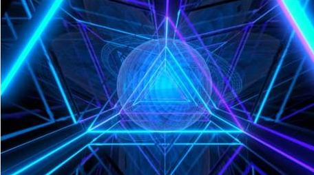 大气霓虹灯循环穿梭背景视频