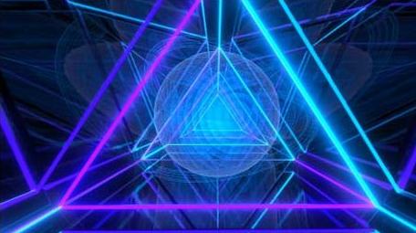 大气霓虹灯循环穿梭背景视频