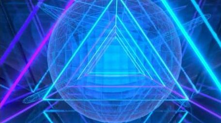 大气霓虹灯循环穿梭背景视频