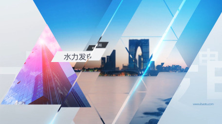 图形转场商务图文展示AE模板