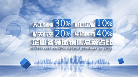 简洁企业图表数据4K展示
