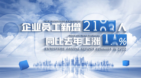 简洁企业图表数据4K展示