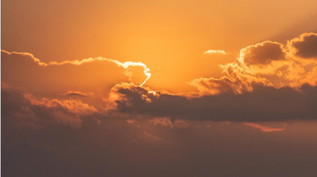 自然震撼天空日落云层变化延时